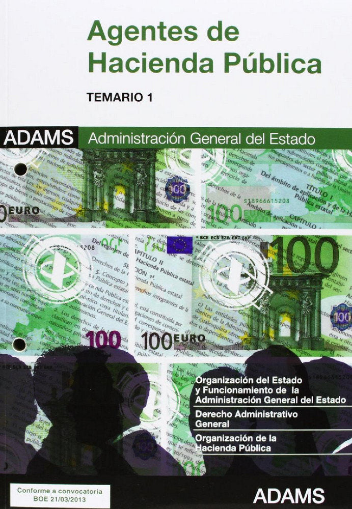 Agentes, Hacienda Pública. Temario 1, de Varios autores | portada del libro