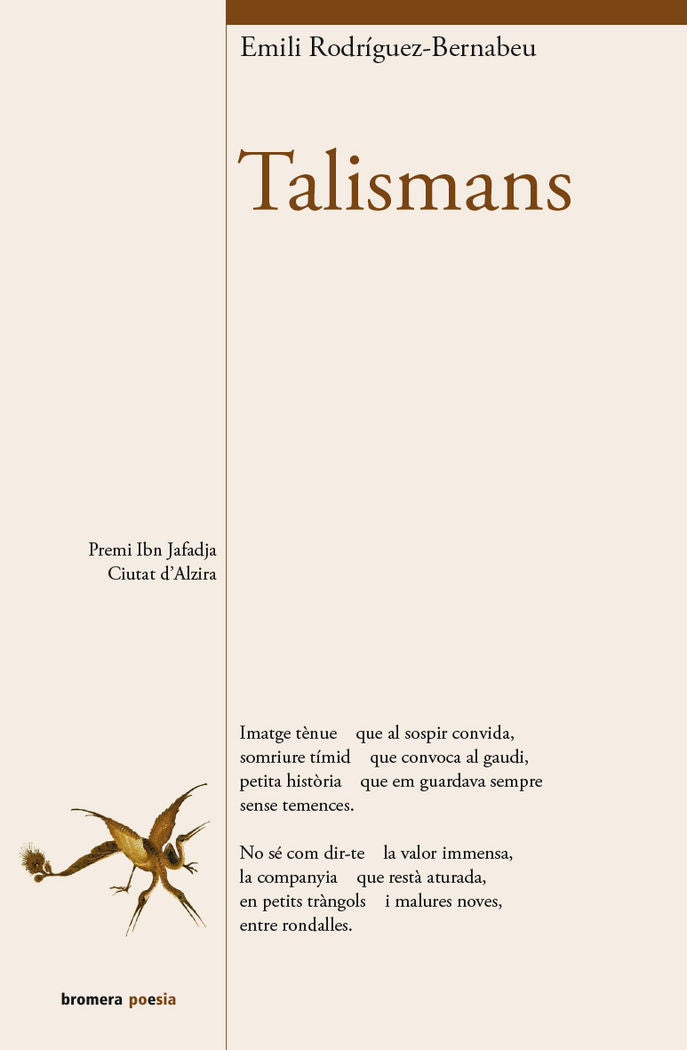 Talismans, de Rodríguez Bernabeu, Emili | portada del libro