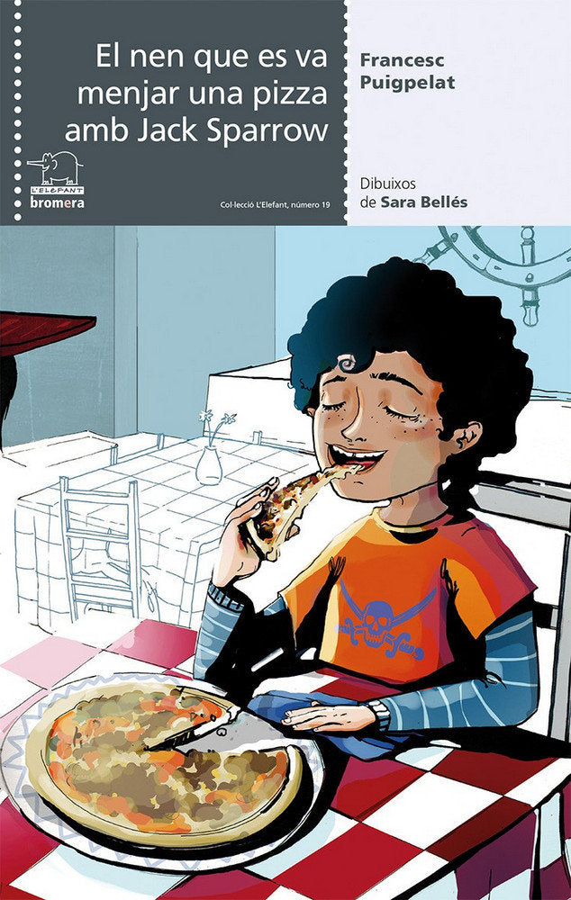 El nen que es va menjar una pizza amb Jack Sparrow, de Francesc Puigpelat | portada del libro