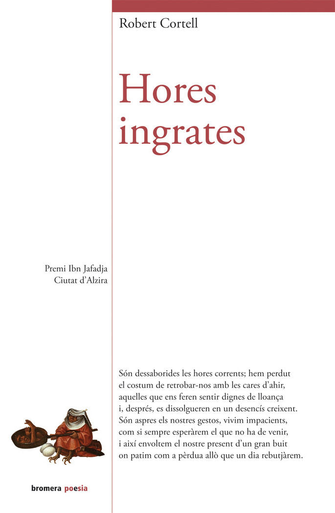 Hores ingrates, de Cortell Giner, Robert | portada del libro