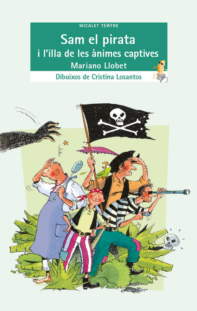 Sam el pirata i l'illa de les ànimes captives, de Mariano Lloret | portada del libro