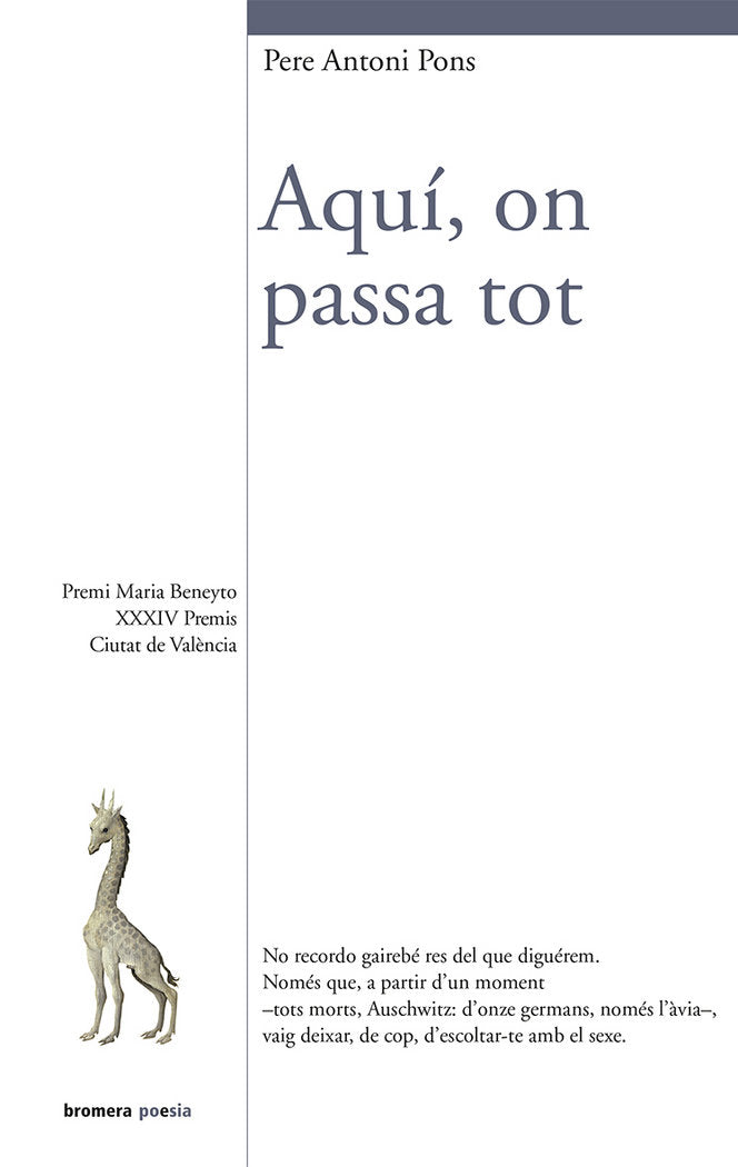 Aquí, on passa tot, de Pons Tortella, Pere Antoni | portada del libro