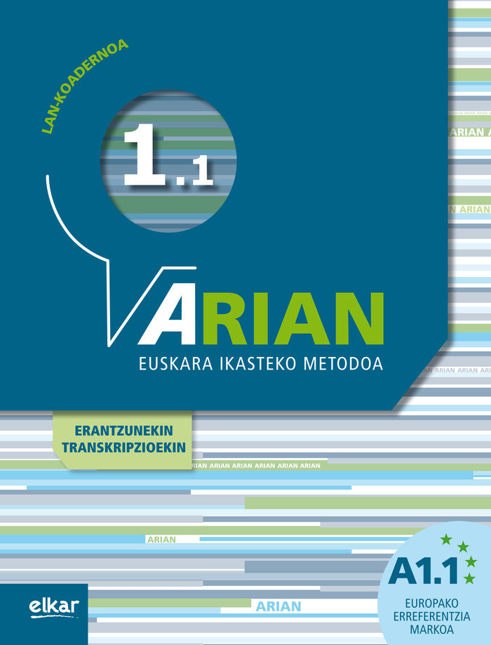 Arian A1.1. Lan-koadernoa, de Batzuen artean | portada del libro