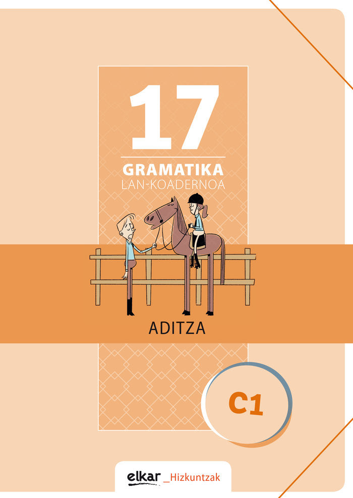 Gramatika Lan-Koadernoa 17 Aditza, de Batzuen artean | portada del libro
