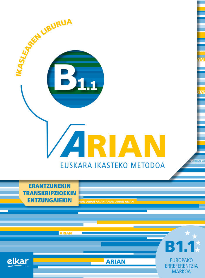 Arian B1.1 Ikaslearen liburua ( +CD audio ), de Batzuen artean | portada del libro