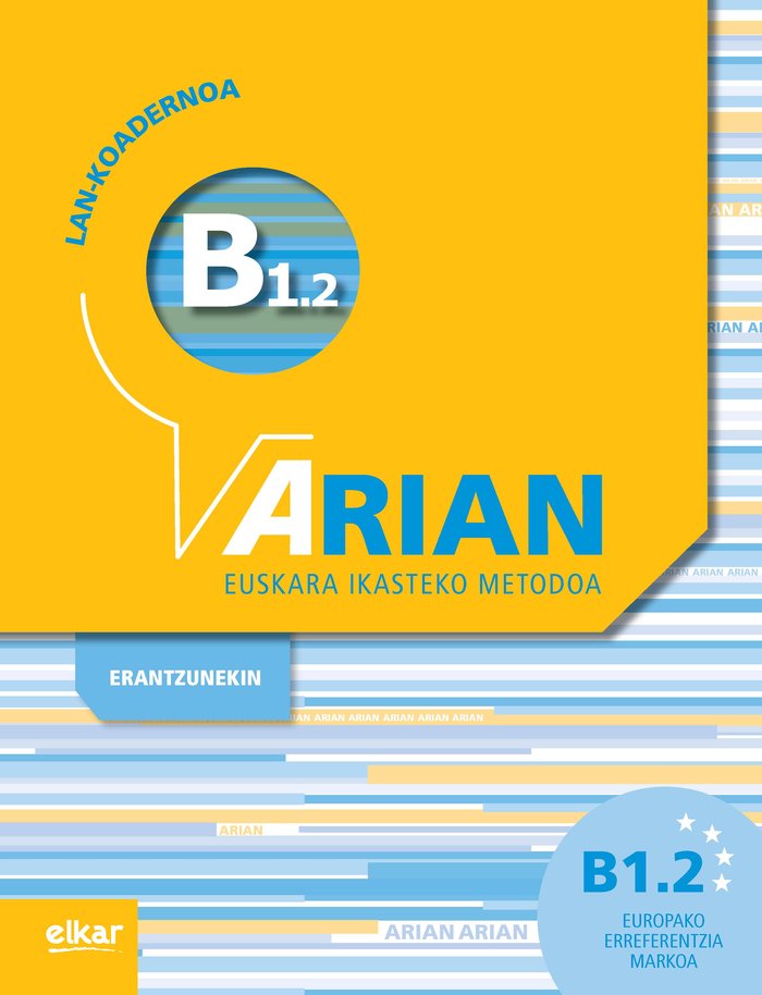 Arian B1.2 Lan-koadernoa (+erantzunak), de BATZUK | portada del libro
