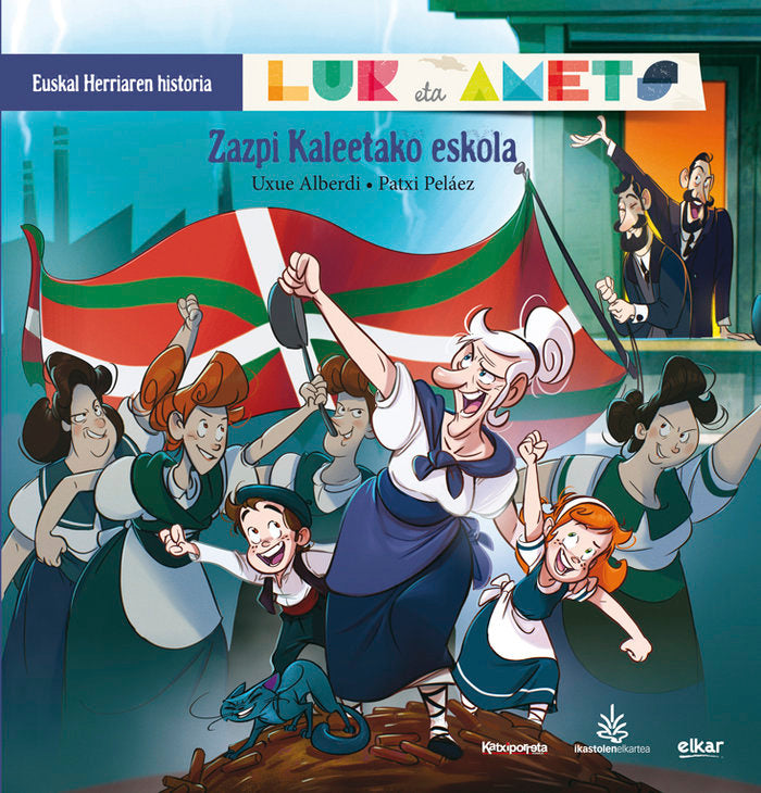 Zazpi kaleetako eskola, de Alberdi Estibaritz, Uxue | portada del libro