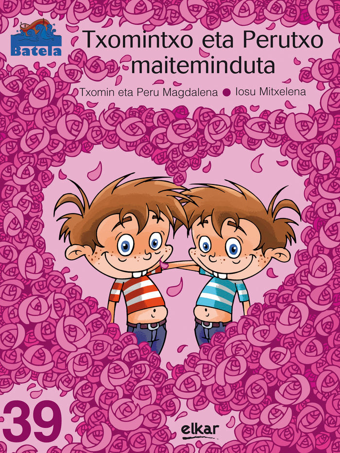 Txomintxo eta Perutxo maiteminduta, de Magdalena Arriaga, Txomin | portada del libro