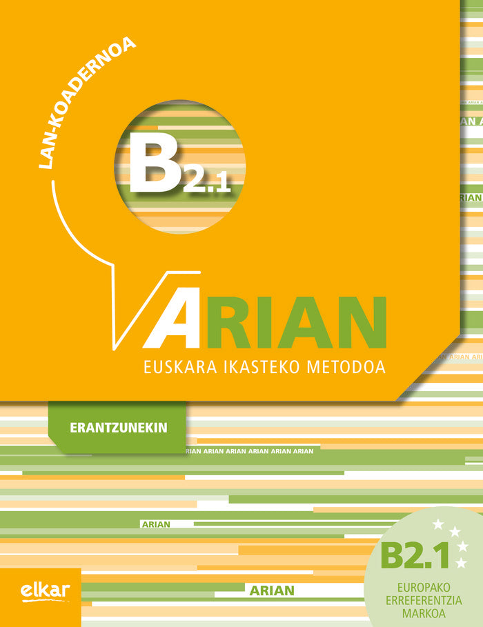 Arian B2.1 Lan-koadernoa (+erantzunak), de Batzuen artean | portada del libro