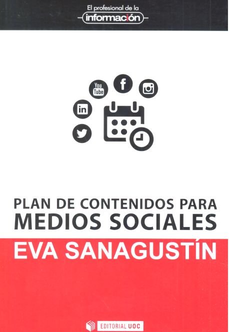 Plan de contenidos para medios sociales, de Sanagustín, Eva | portada del libro