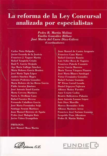 La reforma de la Ley Concursal analizada por especialistas, de Nieto Delgado [et al.], Carlos | portada del libro