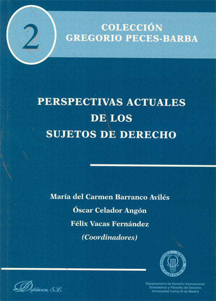Perspectivas actuales de los sujetos de derecho, de Díaz Barrado [et al.], Cástor | portada del libro