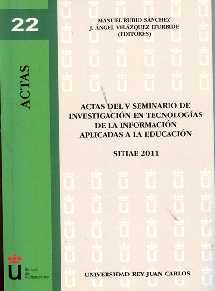 Investigación en Tecnologías de la Información Aplicadas a la Educación, de Rubio Sánchez [et al.], Manuel | portada del libr