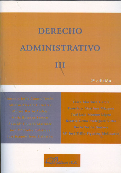 Derecho administrativo III, de Burzaco Samper [et al.], María | portada del libro
