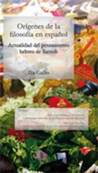 Orígenes de la filosofía en español, de Ilia Galán | portada del libro