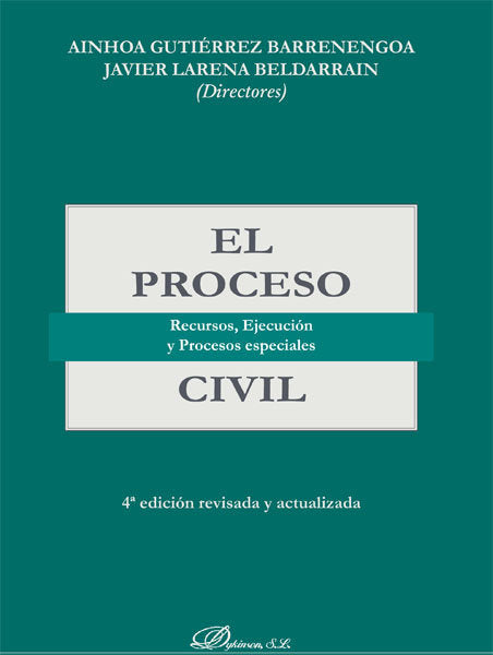 El Proceso Civil, de Larena Beldarrain, Javier | portada del libro