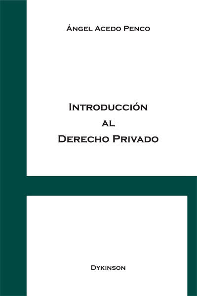 Introducción al Derecho Privado, de Acedo Penco | portada del libro