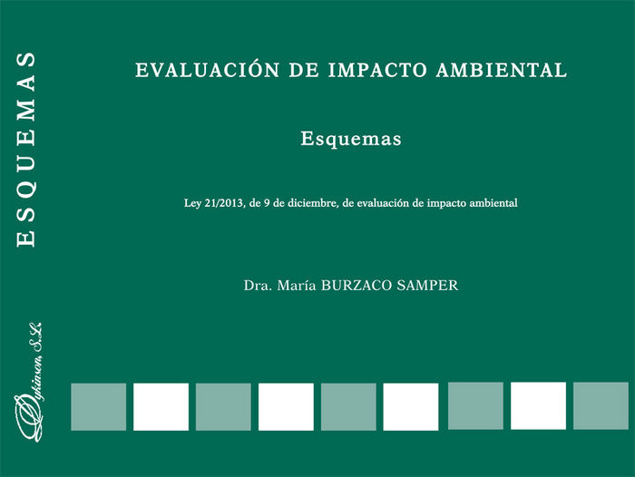 Evaluación de impacto ambiental. Esquemas, de Burzaco Samper, María | portada del libro
