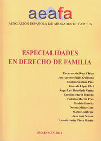 Especialidades en derecho de familia, de Roca i Trias, Encarnación | portada del libro