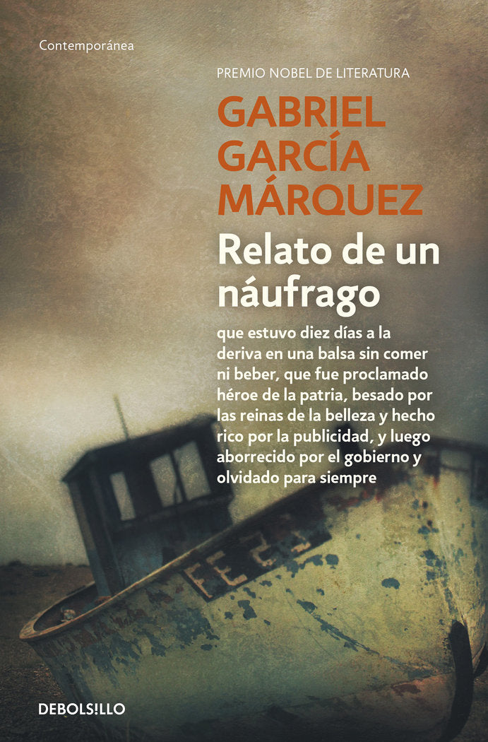 Relato de un náufrago, de García Márquez, Gabriel | portada del libro