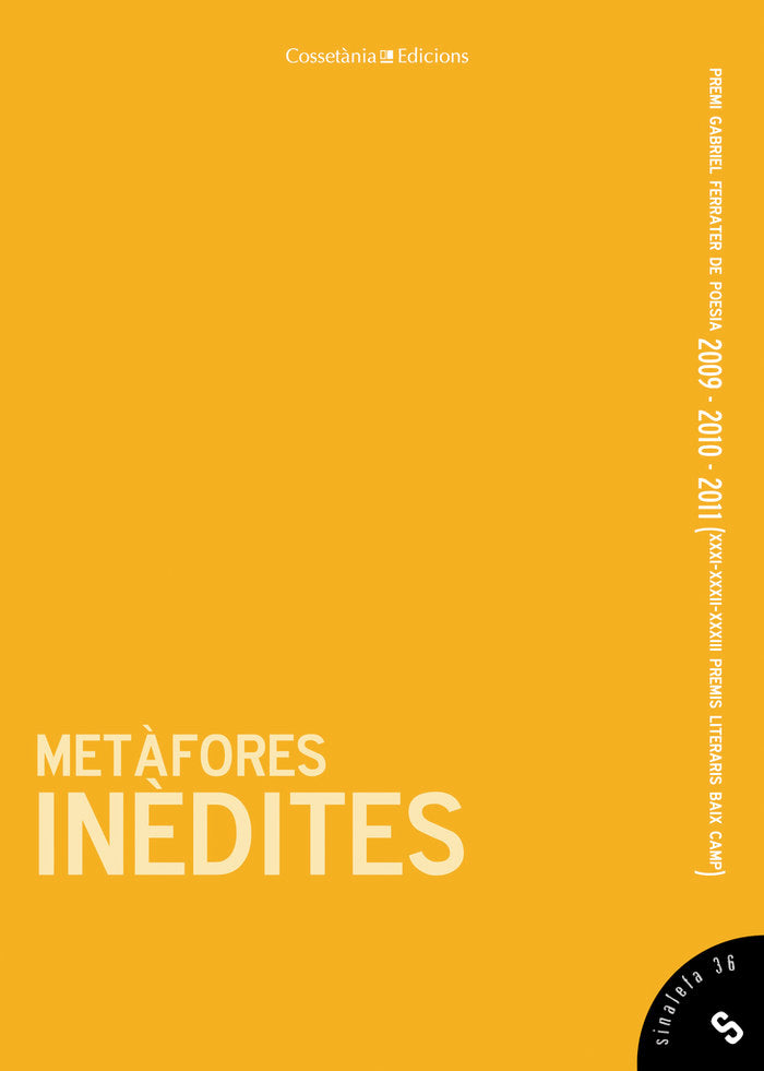 METAFORES INEDITES, de CARCAMO BONET, NURIA | portada del libro