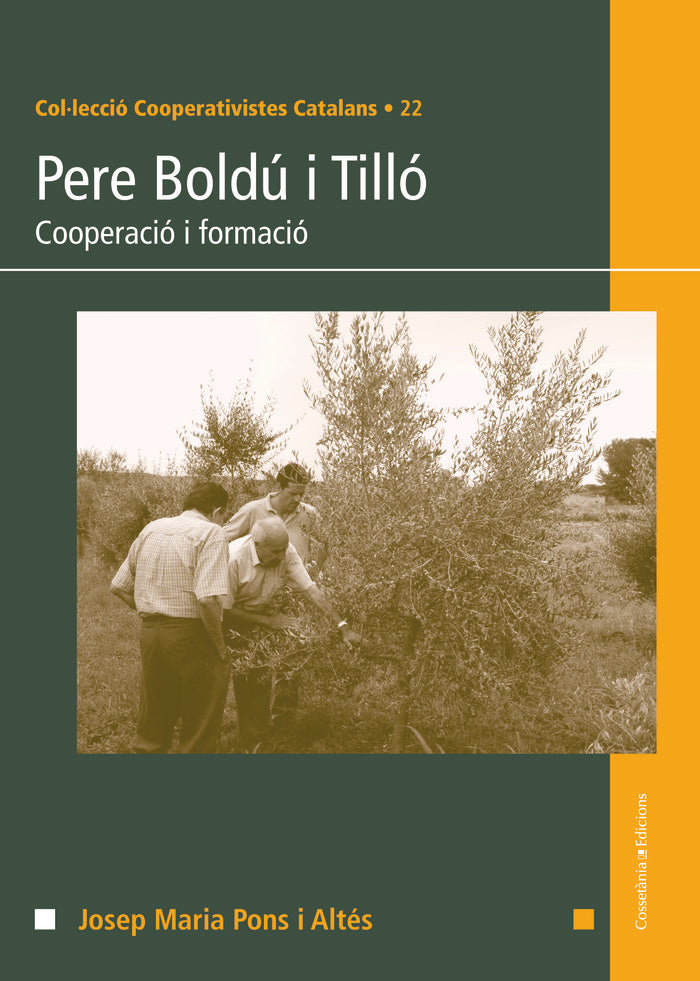 PERE BOLDU I TILLO.COOPERACIO I FORMACIO, de PONS I ALTES, JOSEP MARIA | portada del libro