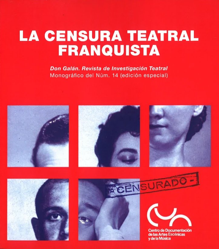REVISTA INVESTIGACION TEATRAL 14 LA CENSURA TEATRAL FRANQUI | portada del libro