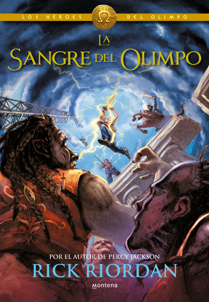 La sangre del Olimpo (Los héroes del Olimpo 5), de Riordan, Rick | portada del libro