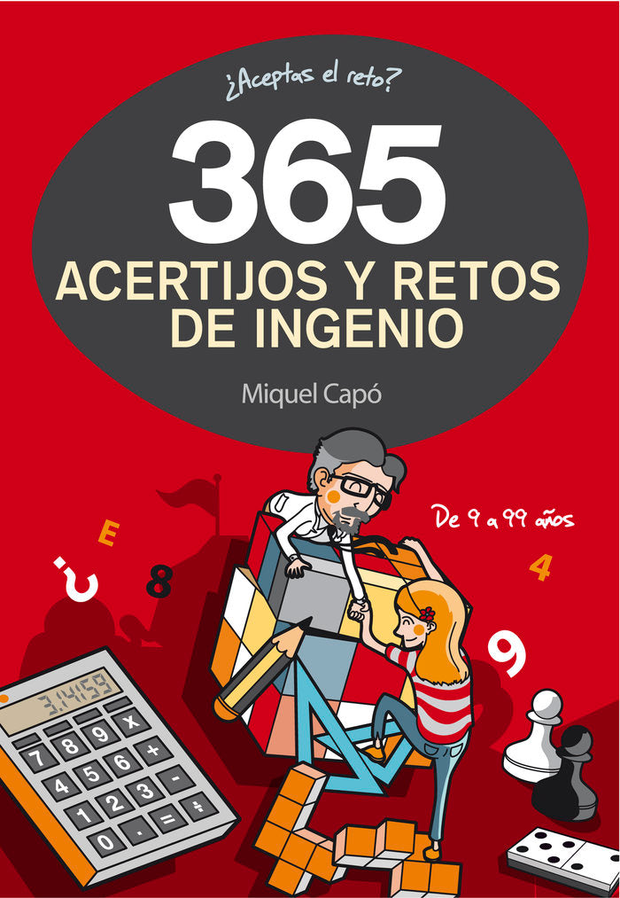 365 acertijos y retos de ingenio, de Capó, Miquel | portada del libro