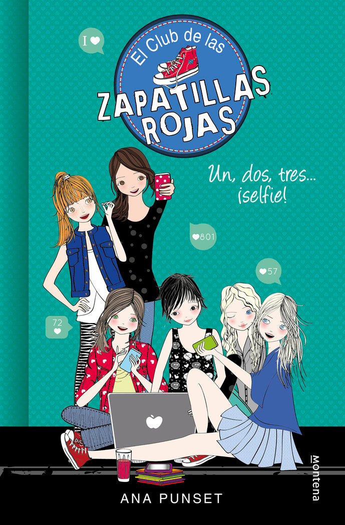 Un, dos, tres...¡selfie! (Serie El Club de las Zapatillas Rojas 11), de Punset, Ana | portada del libro