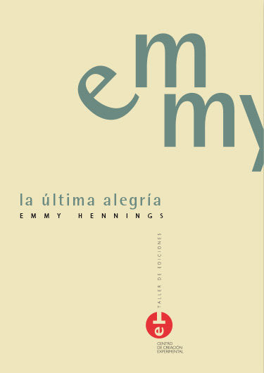 La última alegría, de Emmy Hennings | portada del libro