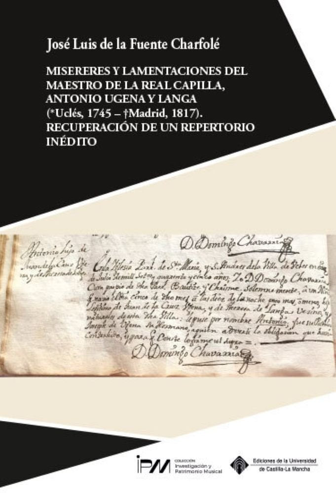 MISERERES Y LAMENTACIONES DEL MAESTRO DE LA REAL CAPILLA, ANTONIO UGENA Y LANGA, de FUENTE CHARFOLE, JOSE LUIS DE LA | portad