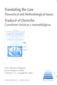 TRANSLATING THE LAW THEORETICAL AND METHODOLOGICAL ISSUES, de AA.VV. | portada del libro