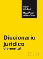 Diccionario Jurídico Elemental, de Ricardo Villa Real Molina | portada del libro