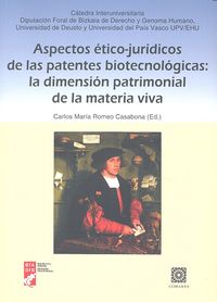 Aspectos ético-jurídicos de las patentes biotecnológicas, de De Miguel Beriain y otros, Íñigo | portada del libro