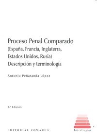 Proceso penal comparado, de Peñaranda López, Antonio | portada del libro