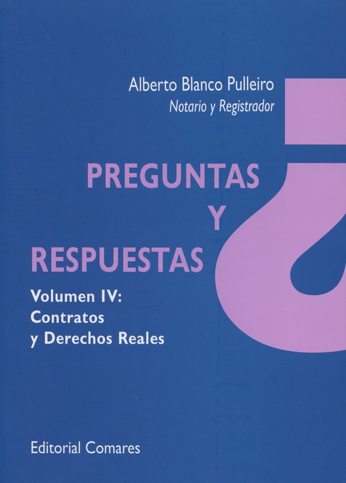 Preguntas y respuestas. Contratos y Derechos Reales, de Blanco Pulleiro, Alberto | portada del libro
