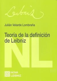 Teoría de la definición de Leibniz, de Velarde Lombraña, Julián | portada del libro