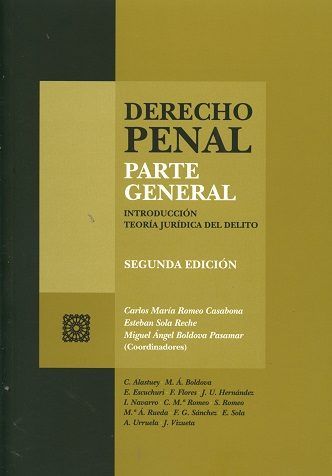 Derecho Penal. Parte General, de Romero Casabona y otros, Carlos María | portada del libro