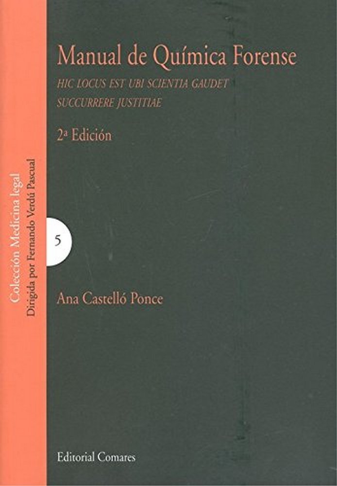 Manual de Química Forense, de Castelló Ponde, Ana | portada del libro