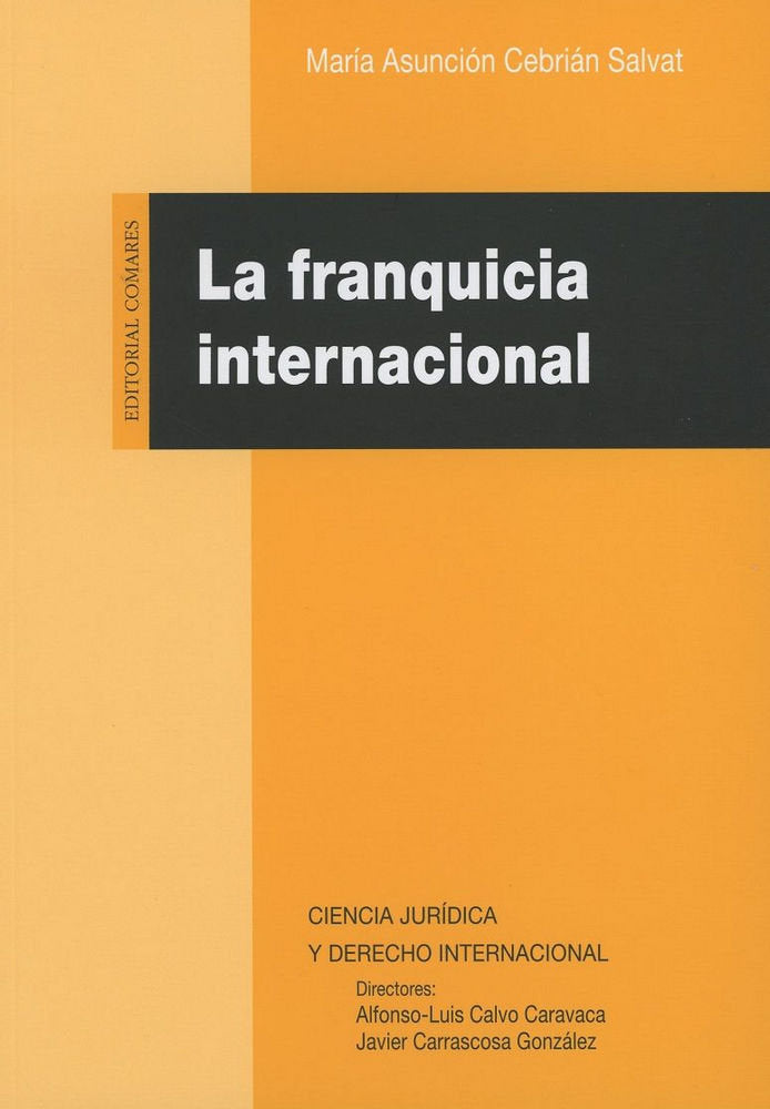 La franquicia internacional, de Cebrián Salvat, Mª Asunción | portada del libro