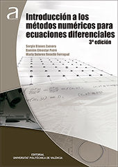 INTRODUCCIÓN A LOS MÉTODOS NUMÉRICOS PARA ECUACIONES DIFERENCIALES, de Roselló Ferragud, Mª Dolores | portada del libro