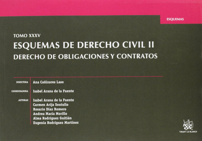 Esquemas de derecho civil II, de ARANA DE LA FUENTE | portada del libro