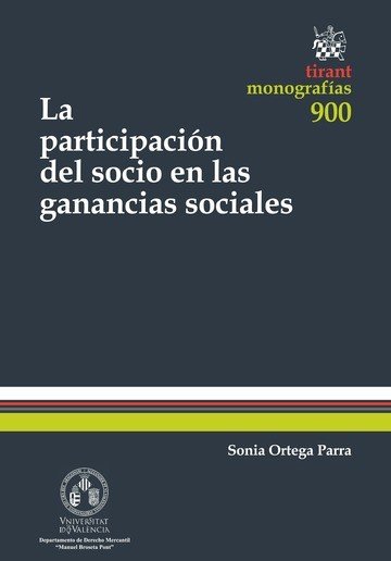 La Participación del Socio en las Ganancias Sociales, de Embid Irujo | portada del libro