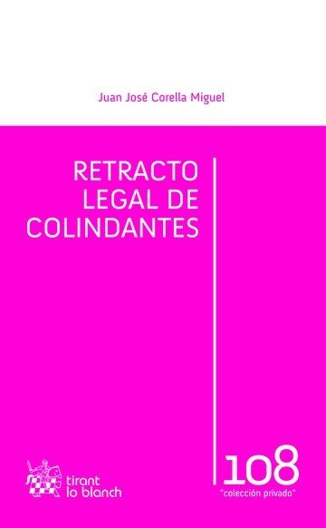 Retracto Legal de Colindantes, de Corella Miguel | portada del libro