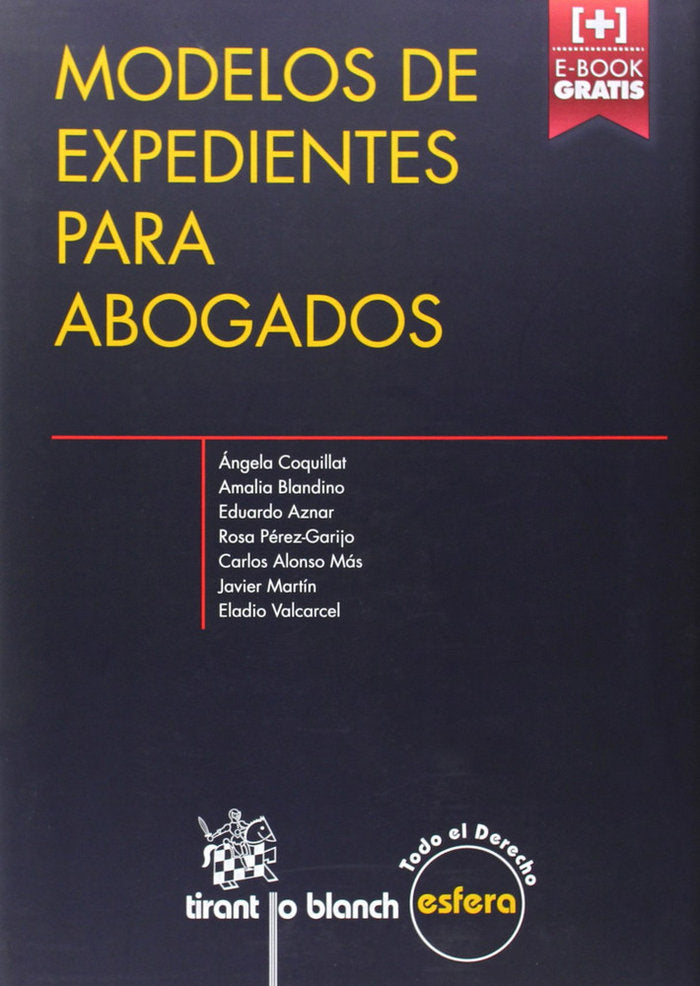 Modelos de Expedientes para Abogados, de Coquillat Vicente | portada del libro