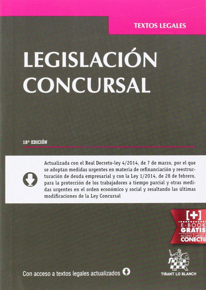 Legislación Concursal, de Campuzano Laguillo | portada del libro