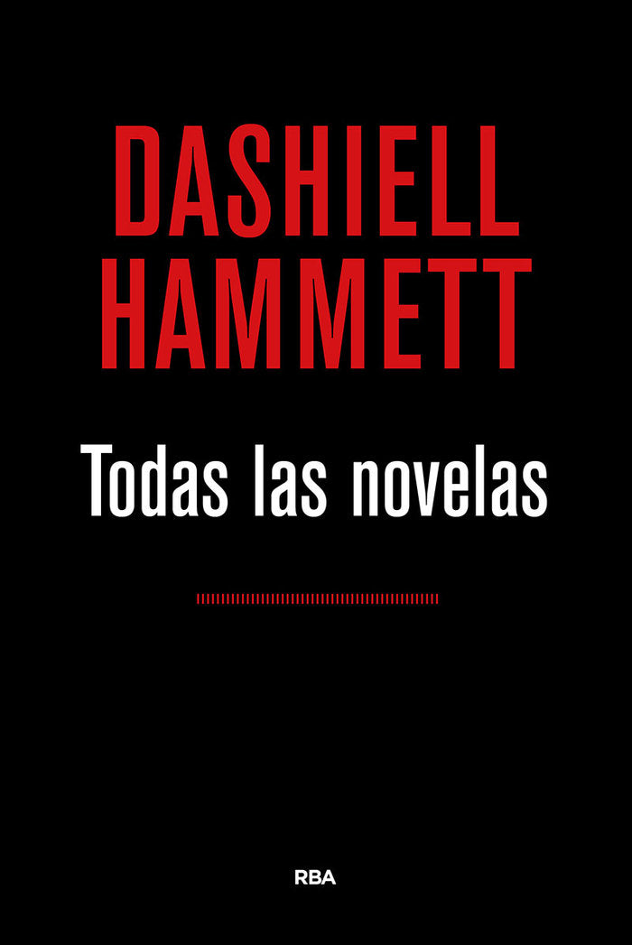 TODAS LAS NOVELAS, de Hammett Dashiell | portada del libro