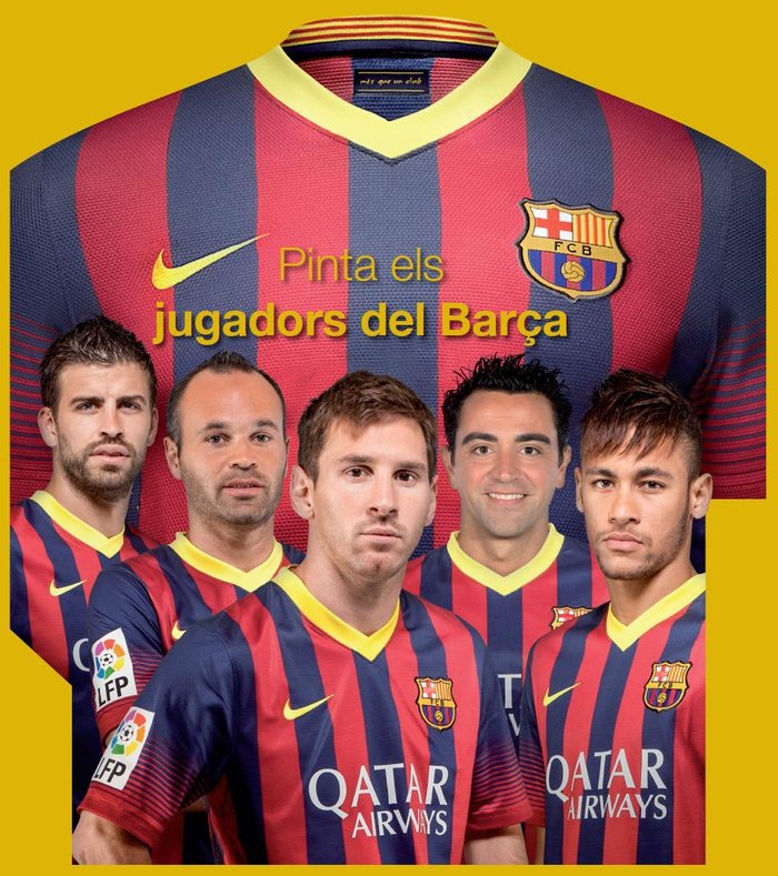 Pinta els jugadors del Barça!, de Mariani | portada del libro