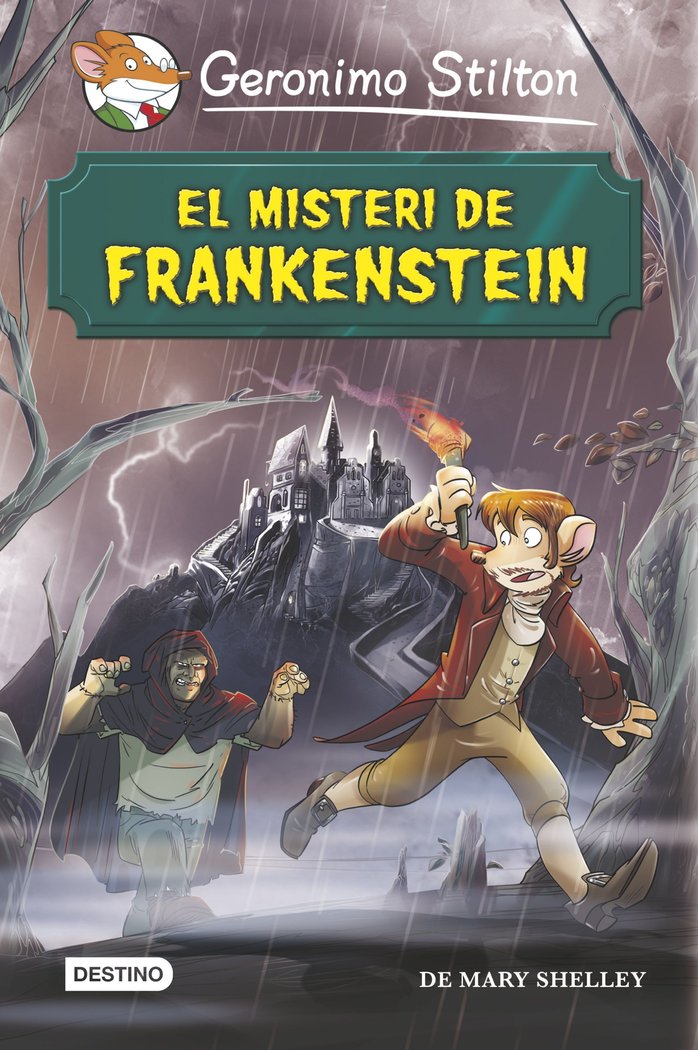 El misteri de Frankenstein, de Stilton, Geronimo | portada del libro